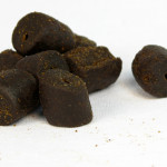 A great catfish pellet: 20mm marine halibut pellets that are used as the hook bait