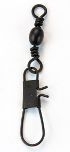 A mat black swivel and clip