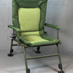 With the feet at the lowest setting the chair will still let you sit inside most bivies and tents