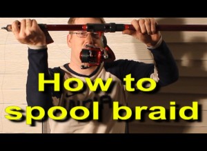 How to spool braid on a reel