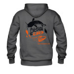 Catfish & Carp hoodie with Logo front and back.